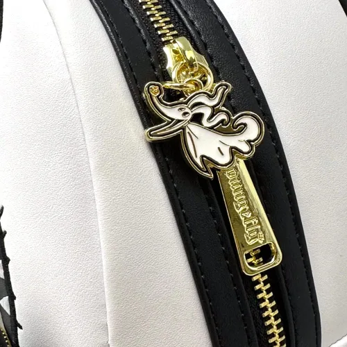 Vista 3 de Loungefly Exclusiva - Disney Nightmare Before Christmas Angry Jack Skellington Mini mochila, Negro -, Mini mochila