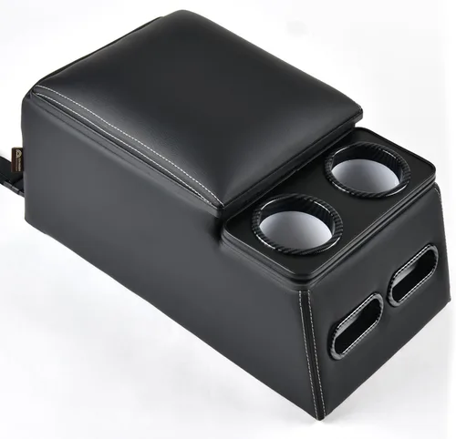 Vista 14 de Coverado - Organizador de consola central para auto, consolas universales para asiento trasero, organizador y almacenamiento para asiento