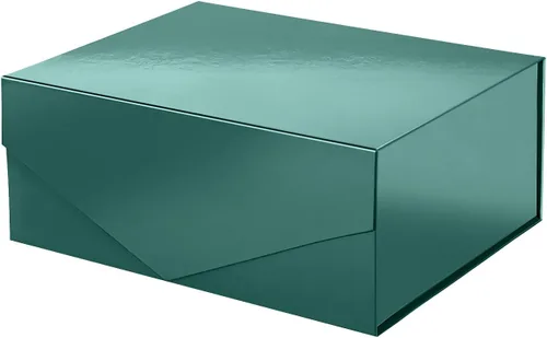 Vista 29 de PACKHOME Caja de regalo grande con tapa de 13.5 x 9 x 4.1 pulgadas, resistente caja de regalo plegable con cierre magnético