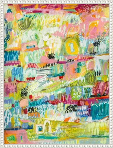 Vista 13 de Amanti Art Karen Fields - Lienzo enmarcado para pared, 24 x 18 pulgadas, jardín bohemio II por Karen Fields, lienzo enmarcado para pared, arte