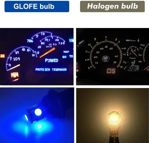 Vista 3 de T10 194 168 Dash Instrument Ultra Blue Bombillas LED Bright Panel Gauge Cluster Dashboard Bombillas LED 10pcs/Set