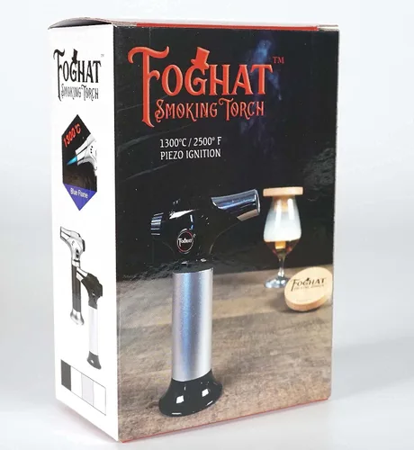 Vista 8 de Foghat - Ahumador de cóctel con virutas de madera de barril de borbón y antorcha de cóctel Foghat