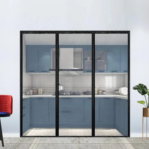 Vista 10 de Cortina aislante transparente, cubierta térmica magnética, pantalla de privacidad con cierre automático, manos libres para patio, cocina