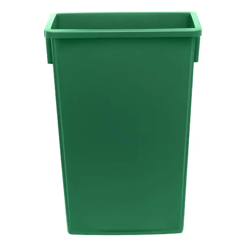 Vista 16 de Cubo de basura rectangular de plástico negro de 16 galones, perfecto para cocina, oficina