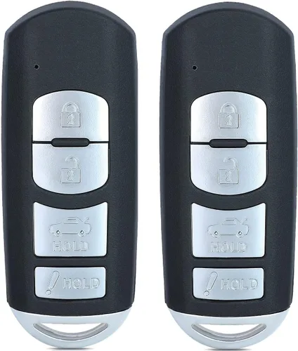 Vista 9 de Beefunny Funda de llave de repuesto para mando a distancia de coche, 4 botones, para Mazda 3 6 2014-2018 SKE13D-01 (Solo funda de llave)