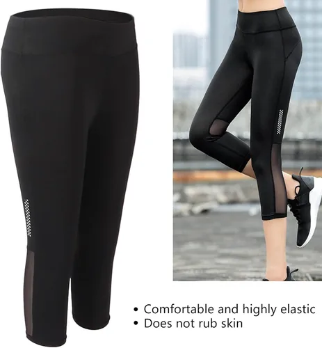 Vista 4 de Leggings deportivos, leggings con control de abdomen, pantalones de yoga para mujer, pantalones de yoga de cintura alta, pantalones de yoga