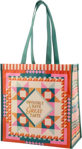 Vista 19 de Karma Large Holiday Reusable Gift Bag - Happy Bag