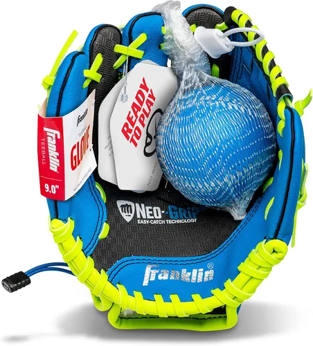 Vista 10 de Guantes Franklin Sports con agarre, para T-ball (9.0 pulgadas)