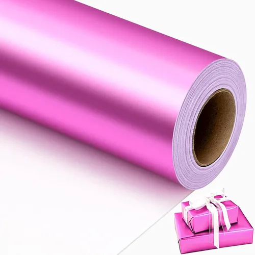 Vista 8 de Garbendy - Rollo de papel de regalo, color sólido perlado, perfecto para bodas, San Valentín, cumpleaños, Navidad, baby shower, fiesta - 17 pulgadas