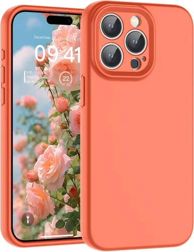 Vista 17 de SUPFINE - Funda diseñada para iPhone 12, silicona líquida premium con [forro de microfibra suave antiarañazos][protección de cámara mejorada], funda