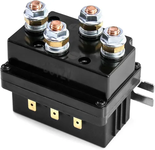 Vista 9 de QWORK Relé solenoide, Contactor de relé solenoide de 12V 250A para reemplazo de relé de cabrestante para control de ATV UT de 3000-5000LB