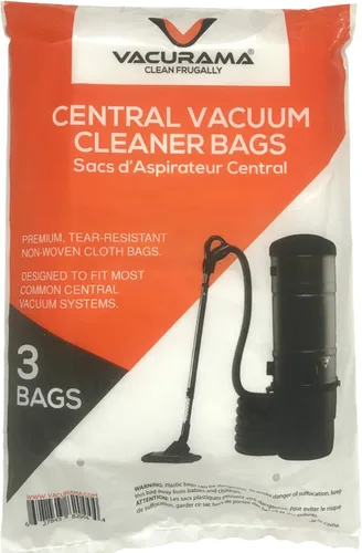 Vista 4 de Bolsas de vacío centrales de tela resistentes al desgarro de alta calidad, compatibles con Beam, Electrolux, Eureka, Kenmore, Husky, Mastercraft