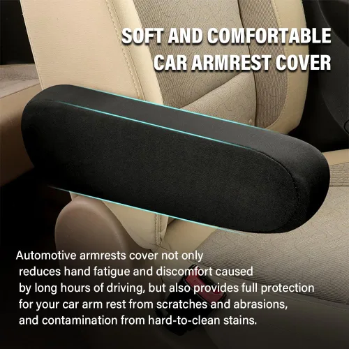 Vista 5 de 2 piezas de cubierta de reposabrazos para coche, cubierta elástica de reposabrazos para coche, cubiertas de reposabrazos automotrices, protectores