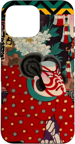 Vista 18 de Funda para iPhone 11 Pro Max Fierce Samurai japonés Kabuki Woodblock