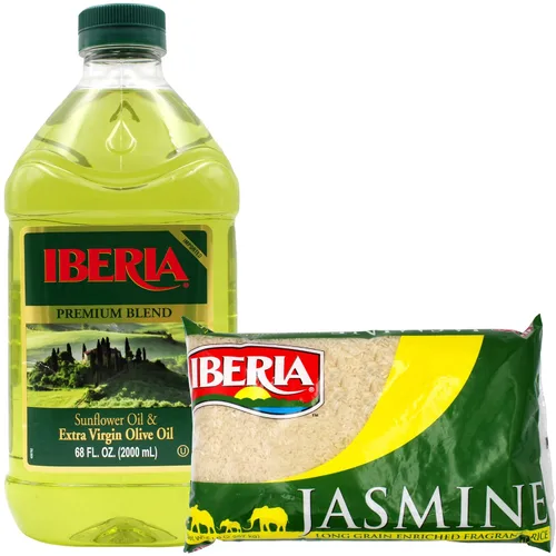 Vista 2 de Iberia Arroz de jazmín 5 lb. + Paquete de frijoles rojos pequeños Iberia de 4 libras
