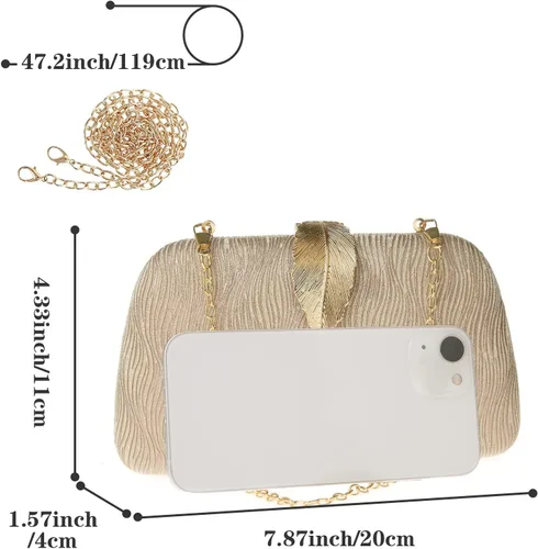 Vista 5 de jessie Bolsos de noche para mujer, formales, nupciales, bodas, pequeños embragues, bolsos cruzados para baile de graduación, cóctel, fiesta