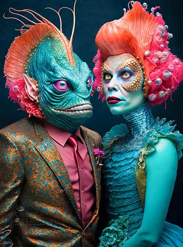 Vista 14 de Cross & Glory - Conoce a los alienígenas: Kael y Narae - Rompecabezas de 1000 piezas Historia de amor intergaláctica Rompecabezas alienígenas