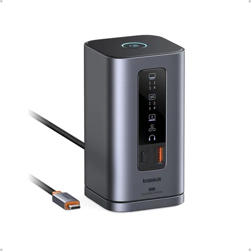 Vista 8 de Dock de cubierta de vapor, estación de acoplamiento Baseus 6 en 1 para cubierta de vapor/ROG Ally X/Legion Go con HDMI 2.0 4K a 60Hz, Gigabit