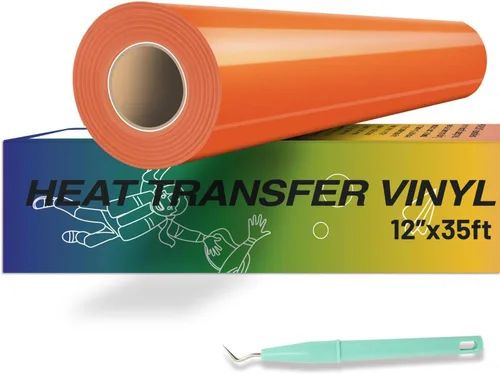 Vista 9 de HTVRONT - Rollos de vinilo de transferencia de calor de teñido anudado, 12 pulgadas x 8 pies, acuarela HTV tinte rosa