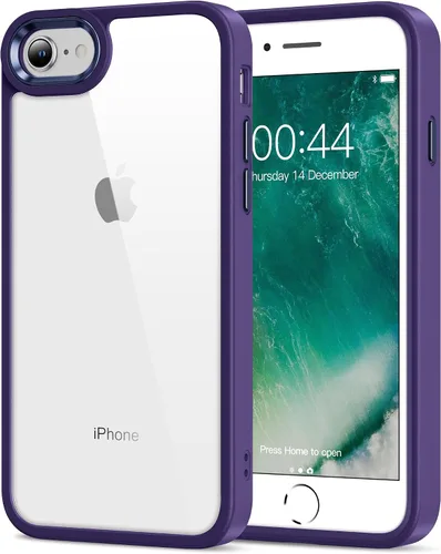 Vista 440 de HOOMIL Funda para iPhone 7 Plus/iPhone 8 Plus de 5.5 Pulgadas, sin amarillamiento, protección contra caídas, cubierta trasera dura transparente