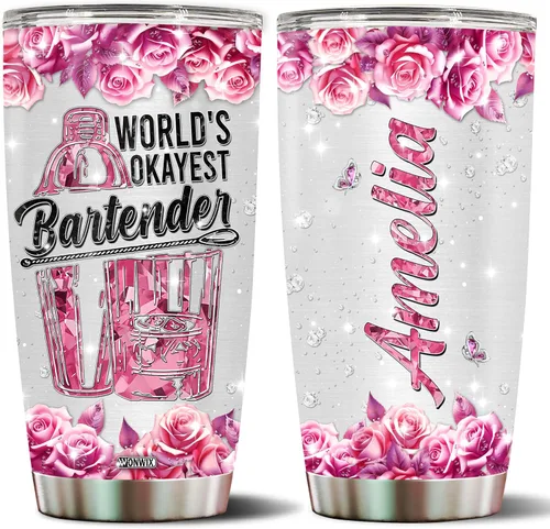 Vista 29 de Regalos de artista para hombres, vasos personalizados de acero inoxidable de 20 onzas, 30 onzas, taza de viaje para café, taza de viaje, regalo