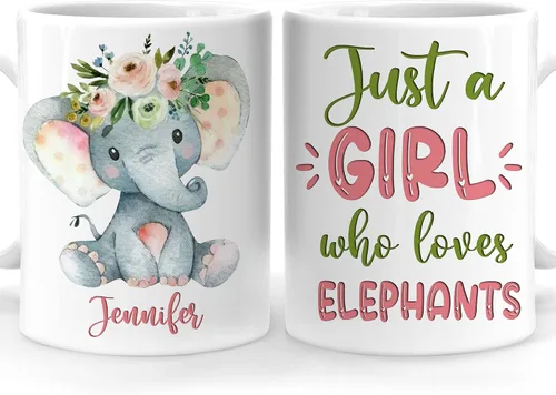 Vista 32 de Hyturtle Regalos Personalizados Amante de Osos - Taza de Café de Cerámica Just A Girl Who Loves Bears con Nombre Personalizado 11oz - Idea de Regalo