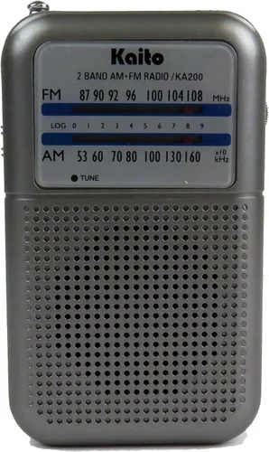 Vista 6 de Kaito KA200 radio de bolsillo AM/FM Gris