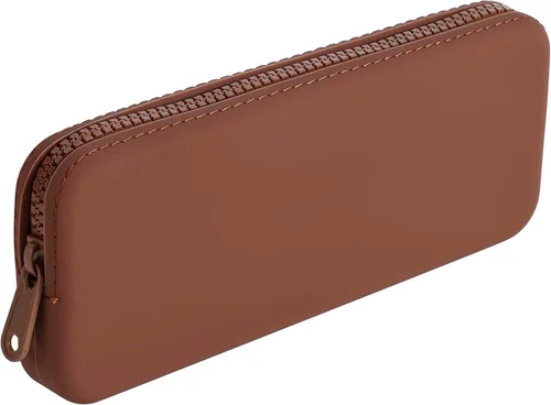 Vista 15 de Soporte para brochas de maquillaje de silicona, bolsa de maquillaje de viaje, organizador de brochas portátil suave, artículos esenciales de viaje