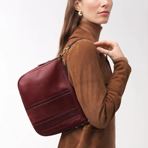 Vista 4 de Fossil Bolso cruzado de cuero Jolie para mujer