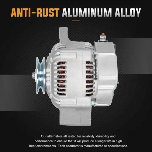 Vista 6 de Reemplazo de alternador compatible con Toyota 4Runner 2.4 2.4L 1985-1992, Celica 2.4L 1985, Toyota Pickup 2.4L 1985-1991 70 Amp Reemplaza 14456