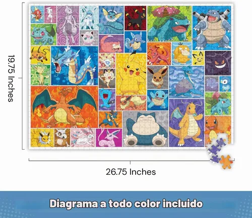 Vista 4 de Buffalo Games - Pokémon - Marcos - Rompecabezas de 1000 piezas para adultos, rompecabezas desafiante, perfecto para noches de juego