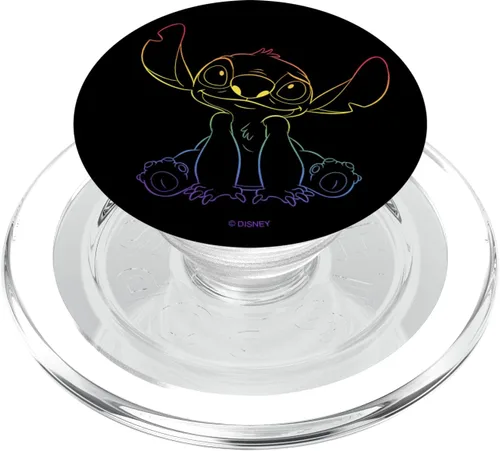 Vista 8 de Disney Lilo & Stitch Pride Stitch PopSockets PopGrip estándar
