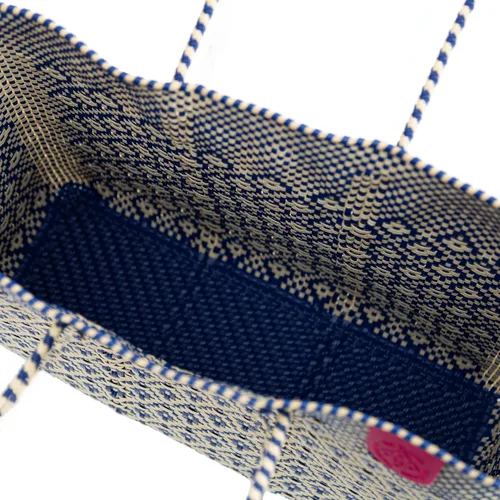 Vista 5 de Mixte Tejido Super Bolso de Mano, Bolso de Plástico Reciclado Tejido a Mano, Bolso Tejido Mexicano, Bolso de Playa, Bolso de Verano, Bolso de Playa