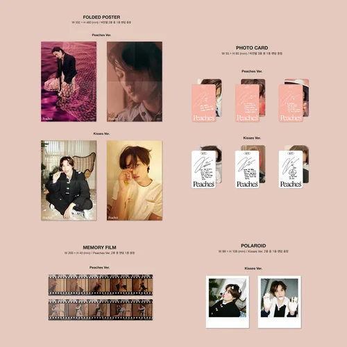 Vista 4 de EXO KAI - 2º mini álbum [Melocotones] (Kisses Ver.) Photobook + CD-R + postal + póster plegado + tarjeta de fotos + Polaroid + 2 tarjetas de fotos