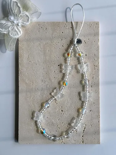 Vista 93 de Drawwind Correa con cuentas para teléfono con pulsera universal, cordón para teléfono celular lindo, pulsera de muñeca con cuentas, cadena de hilo