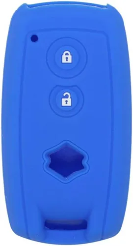 Vista 7 de SEGADEN - Funda protectora de silicona compatible con llave inteligente de 2 botones para Suzuki, para mando a distancia CV4544, color negro