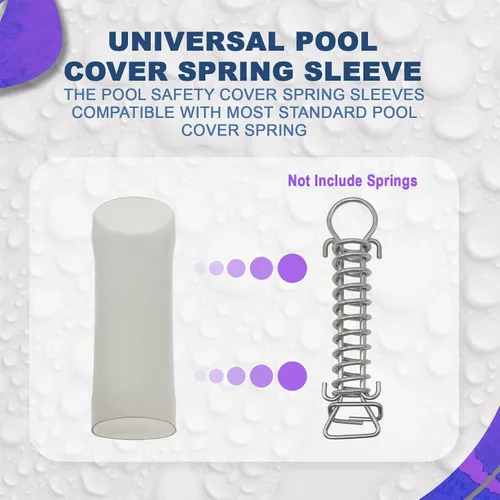 Vista 3 de Poolzilla 1 paquete de fundas para cubierta de seguridad para piscina, hechas de vinilo, protegen los resortes y cubiertas de arañazos