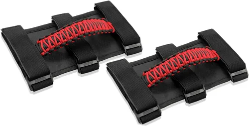 Vista 15 de 2x Asas de Agarre de Barra Enrollable para Jeep Wrangler YJ TJ JK JKU JL JLU Sports Sahara Freedom Rubicon Unlimited X Gladiator JT 1955-2022 Negro
