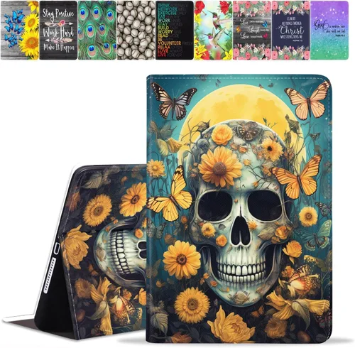 Vista 17 de Funda para Samsung Galaxy Tab A8 de 10.5 pulgadas (SM-X200/X205/X207), funda de piel sintética premium con función de encendido automático