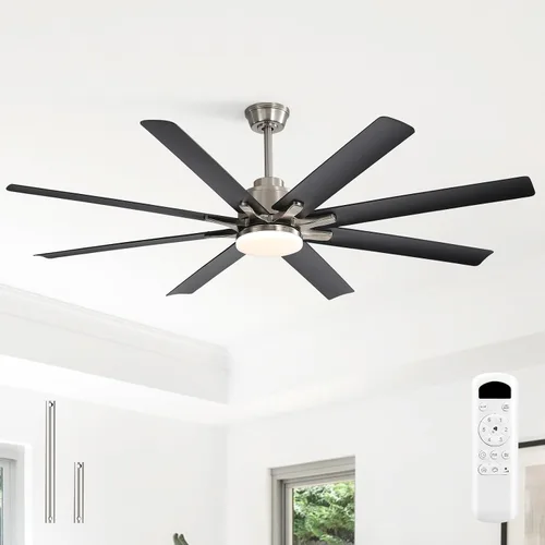 Vista 14 de Sofucor - Ventiladores de techo de 52 pulgadas con luces, ventilador de techo inteligente para interior/exterior con control remoto, funciona