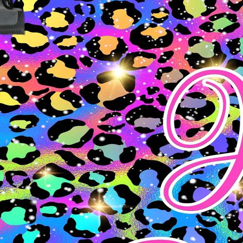 Vista 3 de Telón de fondo de cumpleaños colorido con brillo neón para fotografía, pintura salpicada de graffiti, retro, discoteca, hip pop, decoraciones