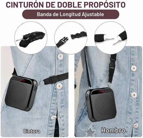 Vista 7 de Amplificador de voz portátil para profesores, micrófono recargable