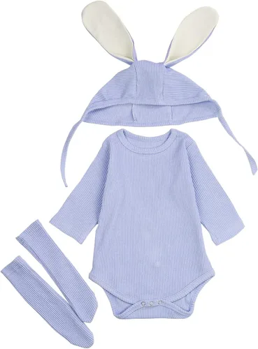 Vista 4 de AGQT Babys Bunny Costume Easter Halloween Outfit Set Size 0-24 Months
