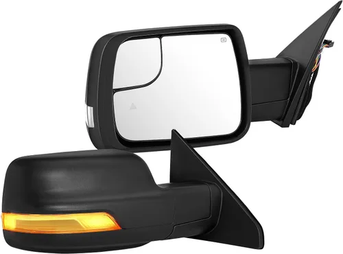 Vista 12 de Espejos de remolque para 1994-1997 para Dodge para Ram 1500 para Ram 2500 para Ram 3500 Modelos, espejos de remolque con espejos laterales