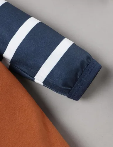 Vista 3 de RCPATERN Ropa para bebé recién nacido, mameluco de hermano pequeño, 3 piezas, conjunto de ropa lindo para bebé