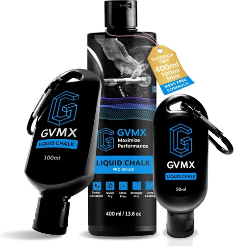Vista 9 de 50ML/100ML/400ML Superior Grip Premium Liquid Chalk. Long Lasting Mess-Free Gym Chalk for Weightlifting, Gymnastics, Climbing. Fast Drying