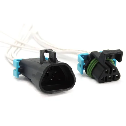 Vista 4 de HiSport 1 paquete de 5 pines macho y hembra sellados conector conector conector de cable de coleta compatible con GM Pontiac G6