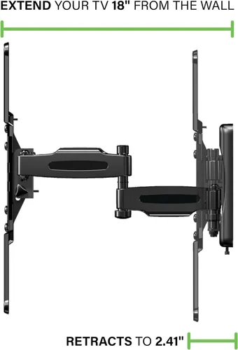 Vista 3 de Hecho para Amazon Soporte de pared universal de movimiento completo para televisores de 50 a 82 pulgadas y compatible con televisores Amazon Fire