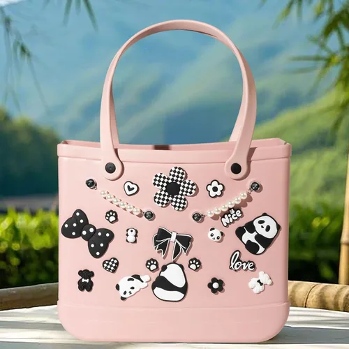Vista 8 de Mon Caramel Resina Bolsa de Playa Accesorios Encantos,Resina Playa Totes Accesorios Insertos,Daisy Flower Bag Charms