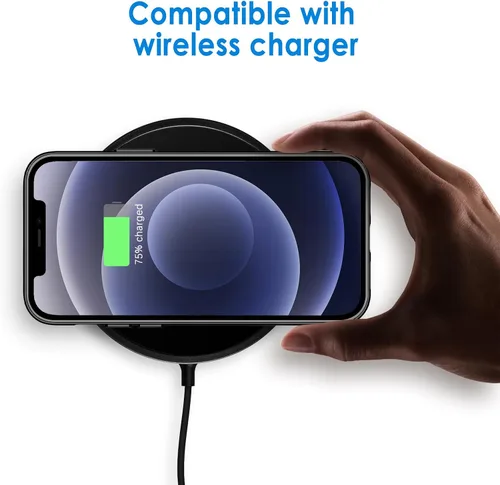 Vista 4 de JETech - Funda para iPhone 12/12 Pro de 6.1 pulgadas, cubierta para teléfono a prueba de golpes que no se pone amarilla, parte trasera transparente